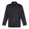 Premier PR665 CHEF'S LONG SLEEVE STUD JACKET XS