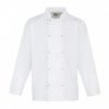 Premier PR665 CHEF'S LONG SLEEVE STUD JACKET XS