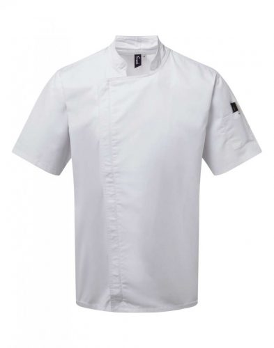 Premier PR906 CHEF'S ZIP-CLOSE SHORT SLEEVE JACKET 2XL