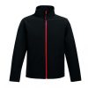 Regatta RETRA628 Ablaze férfi softshell dzseki - Black/Classic Red