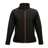 Regatta RETRA629 Ablaze női softshell dzseki - Black/Classic Red