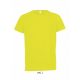 SOL'S SO01166 Sporty gyerek raglán ujjú kerek nyakú póló - Neon Yellow