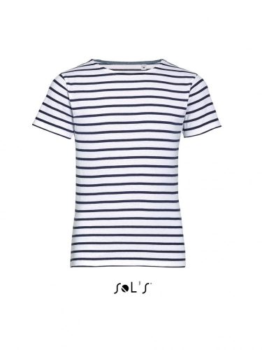 SOL'S SO01400 SOL'S MILES KIDS - ROUND NECK STRIPED T-SHIRT 10A