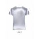 SOL'S SO01400 SOL'S MILES KIDS - ROUND NECK STRIPED T-SHIRT 12A