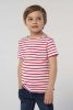 SOL'S SO01400 SOL'S MILES KIDS - ROUND NECK STRIPED T-SHIRT 12A