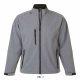 SOL'S SO46600 Relax férfi cipzáros softshell dzseki - Grey Melange