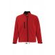 SOL'S SO46600 Relax férfi cipzáros softshell dzseki - Pepper Red