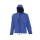 SOL'S SO46602 Replay férfi kapucnis softshell dzseki - Royal Blue