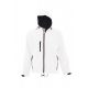 SOL'S SO46602 Replay férfi kapucnis softshell dzseki - White