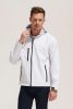 SOL'S SO46602 Replay férfi kapucnis softshell dzseki - White