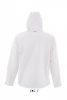 SOL'S SO46602 Replay férfi kapucnis softshell dzseki - White