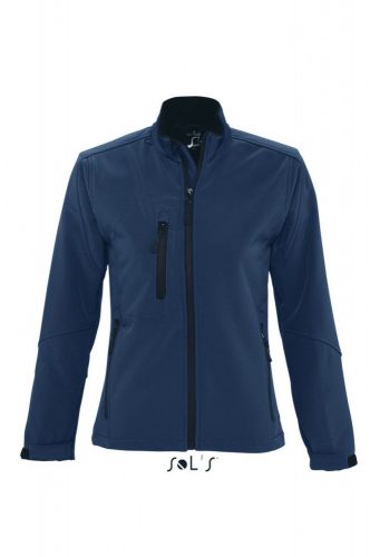 SOL'S SO46800 Roxy női cipzáros softshell dzseki - Abyss Blue