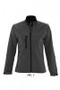 SOL'S SO46800 Roxy női cipzáros softshell dzseki - Charcoal Grey