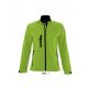 SOL'S SO46800 Roxy női cipzáros softshell dzseki - Green Absinthe