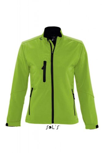 SOL'S SO46800 Roxy női cipzáros softshell dzseki - Green Absinthe