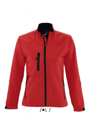 SOL'S SO46800 Roxy női cipzáros softshell dzseki - Pepper Red