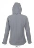 SOL'S SO46802 Replay női kapucnis softshell dzseki - Grey Melange