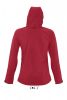 SOL'S SO46802 Replay női kapucnis softshell dzseki - Pepper Red