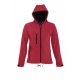 SOL'S SO46802 Replay női kapucnis softshell dzseki - Pepper Red