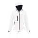 SOL'S SO46802 Replay női kapucnis softshell dzseki - White