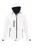 SOL'S SO46802 Replay női kapucnis softshell dzseki - White