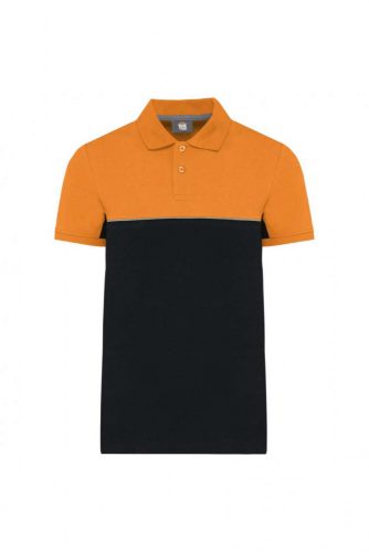 Designed To Work WK210 UNISEX ECO-FRIENDLY TWO-TONE SHORT SLEEVE POLO SHIRT 2XL