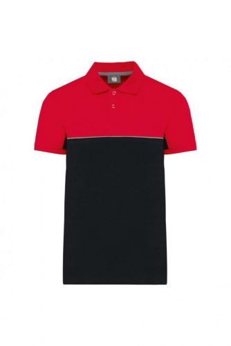 Designed To Work WK210 UNISEX ECO-FRIENDLY TWO-TONE SHORT SLEEVE POLO SHIRT L