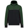 Designed To Work WK450 Bionic uniszex háromrétegű kéttónusú  softshell dzseki - Black/Forest Green