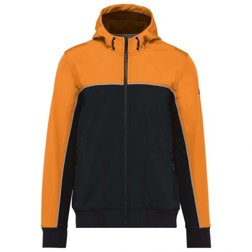 Designed To Work WK450 Bionic uniszex háromrétegű kéttónusú  softshell dzseki - Black/Orange