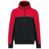 Designed To Work WK450 Bionic uniszex háromrétegű kéttónusú  softshell dzseki - Black/Red