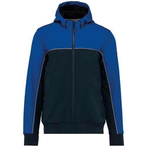 Designed To Work WK450 Bionic uniszex háromrétegű kéttónusú  softshell dzseki - Navy/Royal Blue