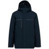 Designed To Work WK650 Uniszex kapucnis parka munkavédelmi esőkabát - Navy