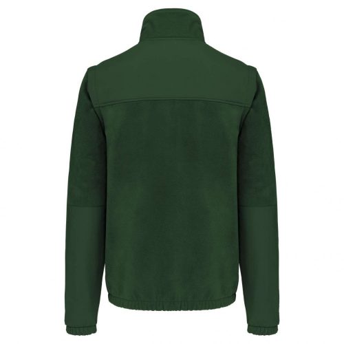 Designed To Work WK9105 uniszex polár dzseki levehető ujjakkal - Forest Green