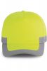 Designed To Work WKP123 uniszex neon színű sapka 5 paneles - Fluorescent Yellow